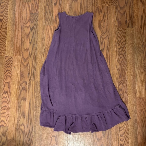 Zara purple frill tshirt dress - Picture 2 of 2